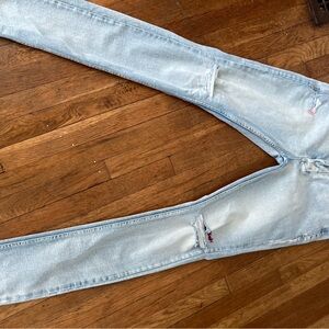 Ksubi Blue Skinny Jeans Distressed Denim